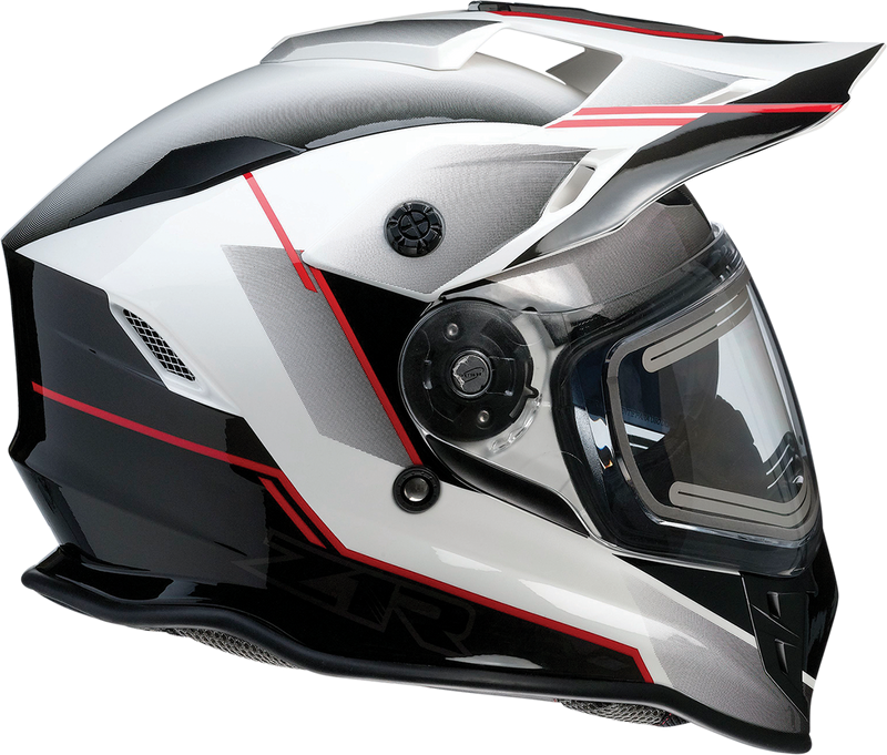Z1R, Z1R Range Snow Helmet Bladestorm Electric Dual Pane Black/Red/White XS (Part No. 0101-14053)