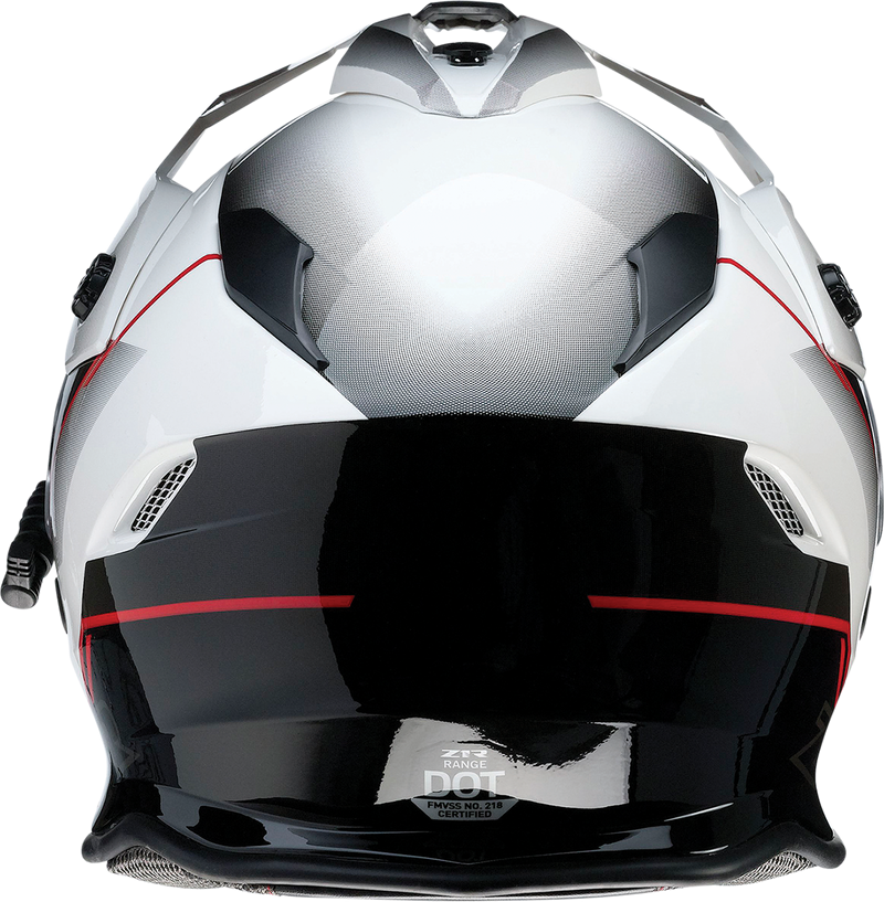 Z1R, Z1R Range Snow Helmet Bladestorm Electric Dual Pane Black/Red/White XS (Part No. 0101-14053)