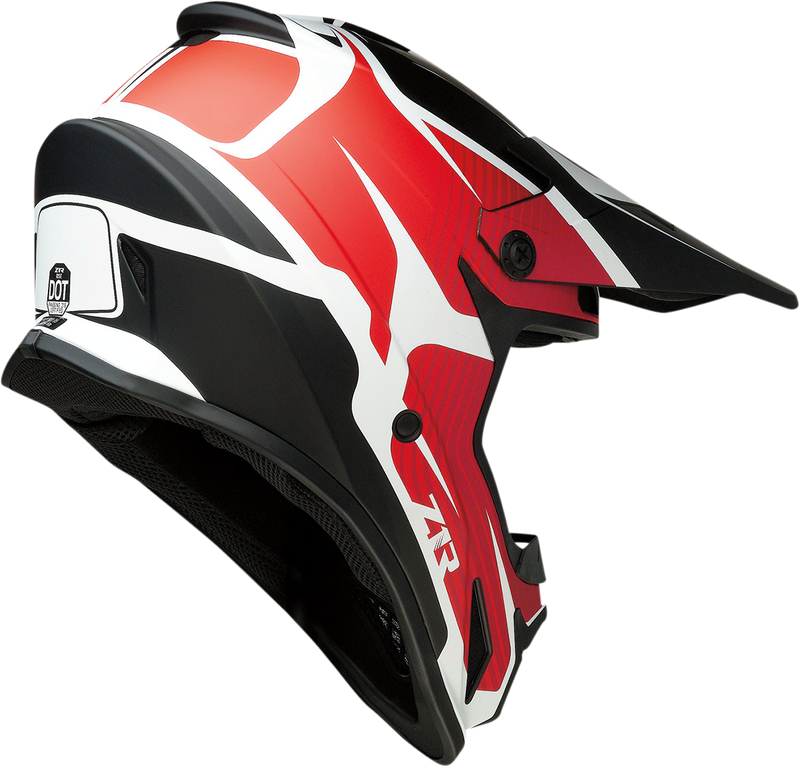 Z1R, Z1R Rise Helmet Flame Red 2XL with Enhanced Ventilation and Removable Liner