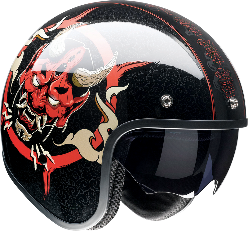 Z1R, Z1R Saturn Helmet - Devilish Gloss Black/Red XS – Part Number 0104-2876