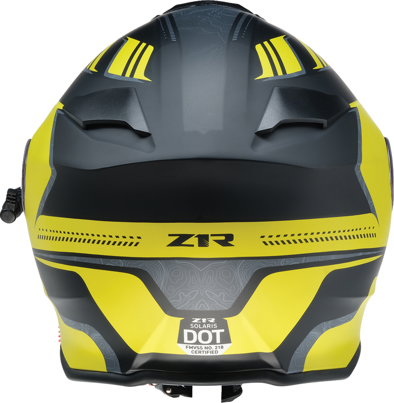 Z1R, Z1R Solaris 2.0 Helmet - First Tracks Electric Dual Pane Shield - Black/Hi-Viz - 2XL