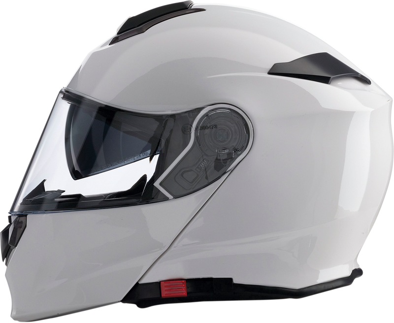 Z1R, Z1R Solaris Modular Helmet 3XL by Z1R - White with Drop-down Sun Visor and Removable Liner
