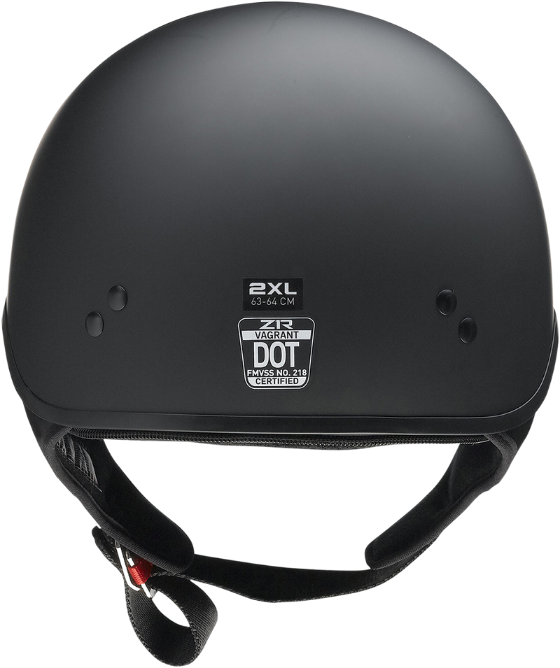 Z1R, Z1R Vagrant NC Helmet in Flat Black – Large (Part No. 0103-1375)